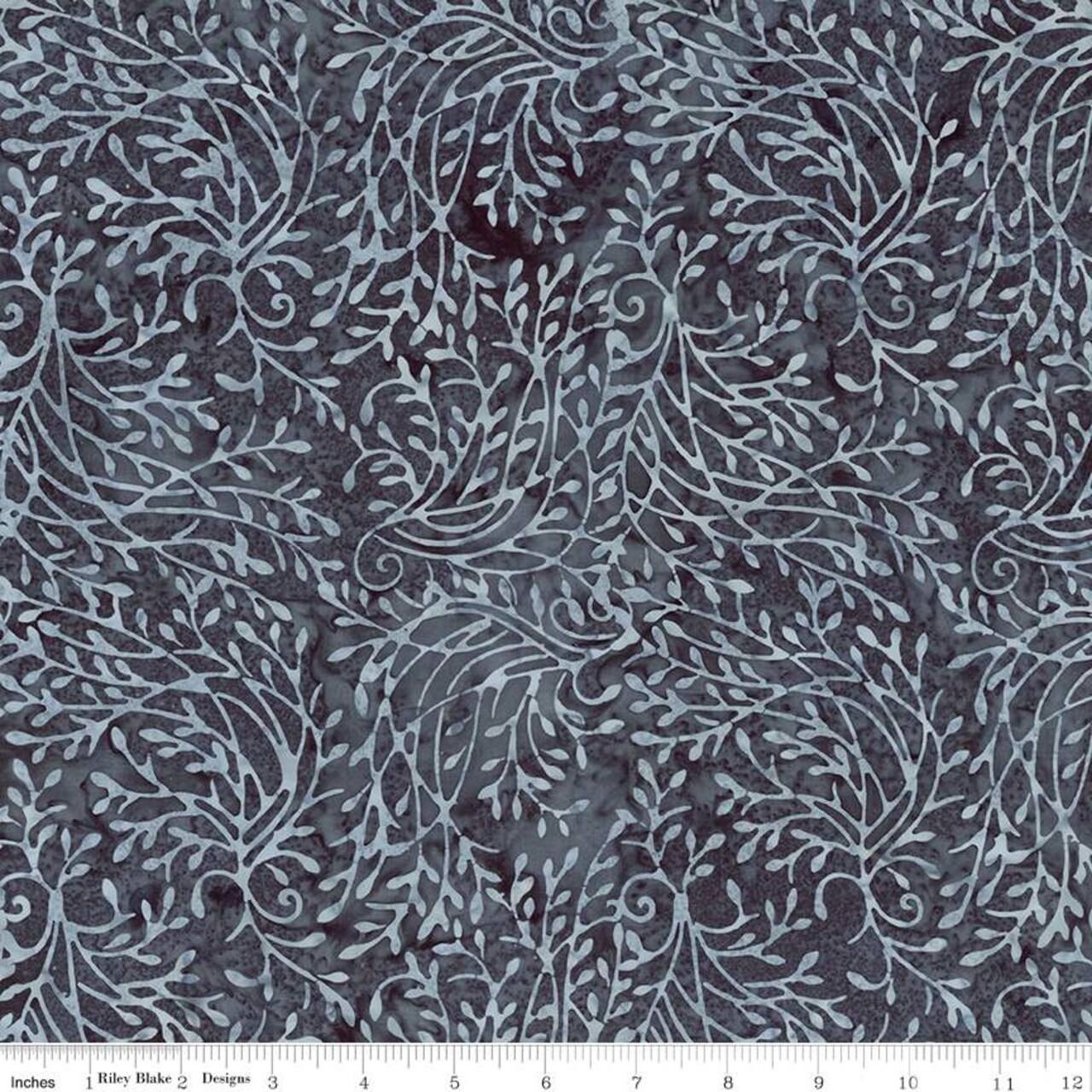 Fabric Riley Blake Silver Divine Vines Expressions Batiks by the Quarter Yard BT23302-154